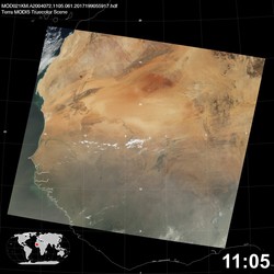 Level 1B Image at: 1105 UTC