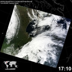 Level 1B Image at: 1710 UTC