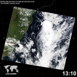 Level 1B Image at: 1310 UTC