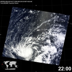 Level 1B Image at: 2200 UTC