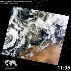 Level 1B Image at: 1105 UTC