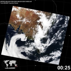 Level 1B Image at: 0025 UTC