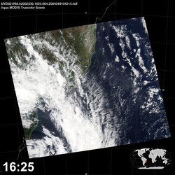 Level 1B Image at: 1625 UTC