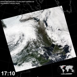 Level 1B Image at: 1710 UTC