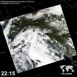 Level 1B Image at: 2215 UTC