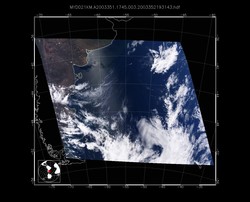 Level 1B Image at: 1745 UTC