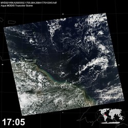 Level 1B Image at: 1705 UTC