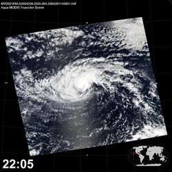 Level 1B Image at: 2205 UTC