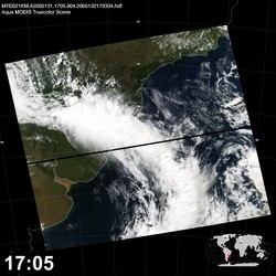 Level 1B Image at: 1705 UTC