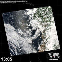 Level 1B Image at: 1305 UTC