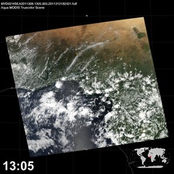 Level 1B Image at: 1305 UTC