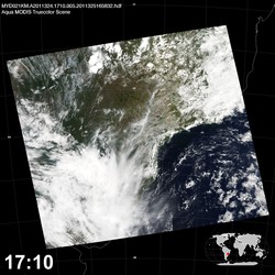 Level 1B Image at: 1710 UTC