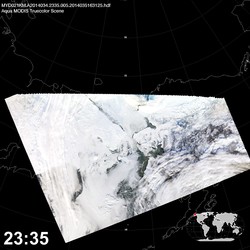 Level 1B Image at: 2335 UTC