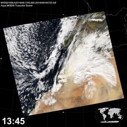 Level 1B Image at: 1345 UTC