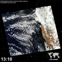 Level 1B Image at: 1310 UTC