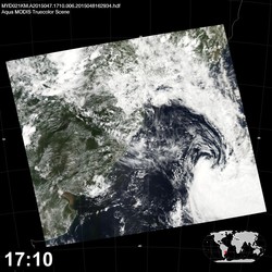 Level 1B Image at: 1710 UTC